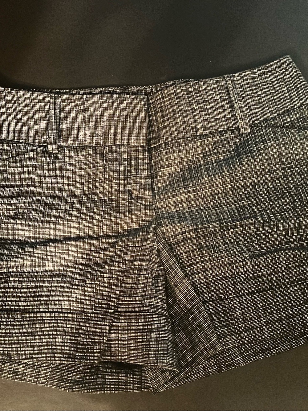 Express Black and White Woven Dress Shorts
